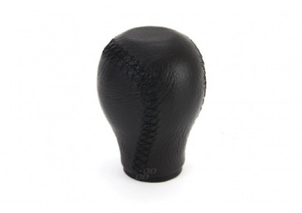 Gałka biegów skórzana zwykła czarne nici