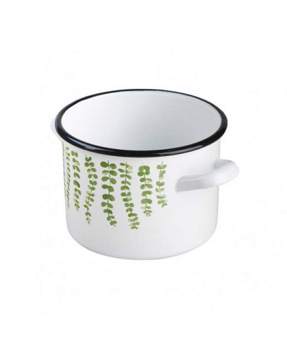 Garnek emaliowany Silesia Rybnik Eukaliptus 3,3 l