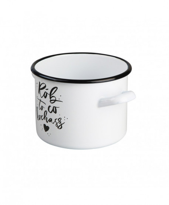 Garnek emaliowany Silesia Rybnik, „Rób to, co kochasz” 3,3 l