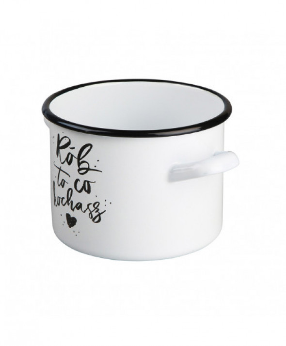 Garnek emaliowany Silesia Rybnik, „Rób to, co kochasz” 4,4 l