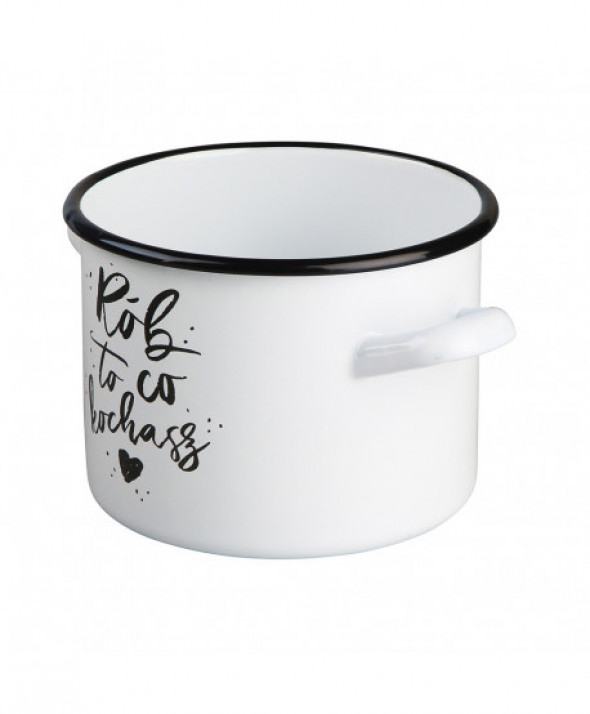 Garnek emaliowany Silesia Rybnik, Rób to, co kochasz 5,8 l