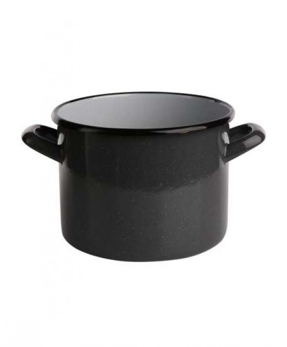 Garnek emaliowany Silesia Rybnik szary nakrapiany 3,3 l