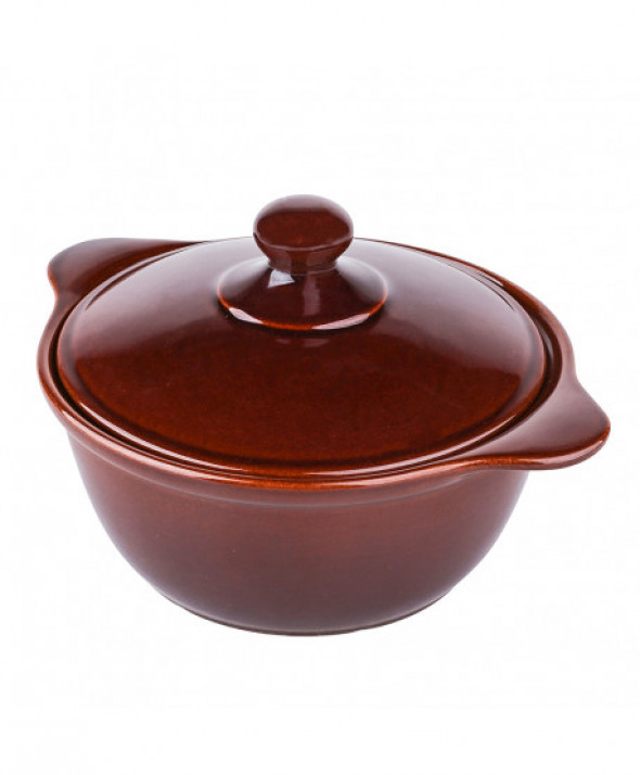 Garnek / naczynie kamionkowe / ceramiczne z pokrywą Krystynka 1,6 l