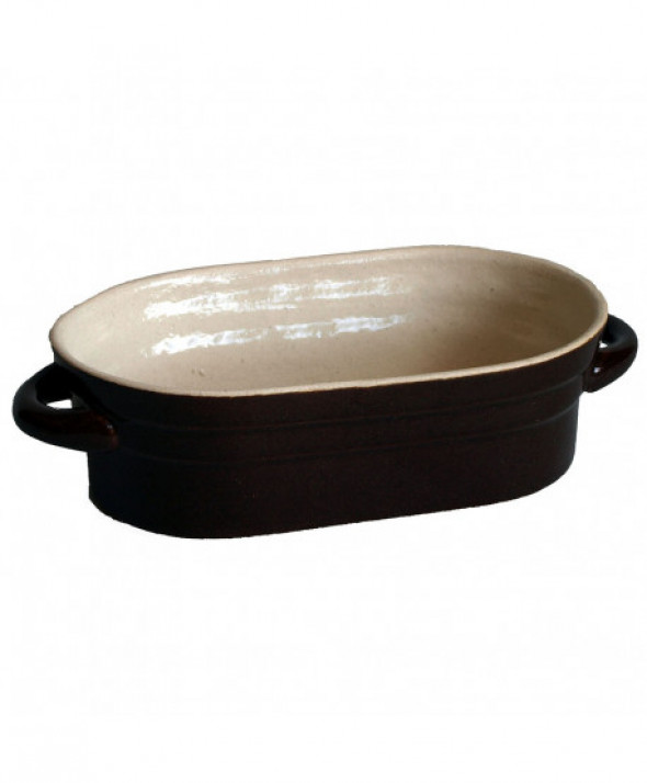 Garnek / pojemnik na smalec kamionkowy Krystynka 0,8 l