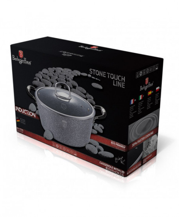 Garnek z pokrywką 20cm 2.5l BERLINGER HAUS BH/1151N Stone Touch Line
