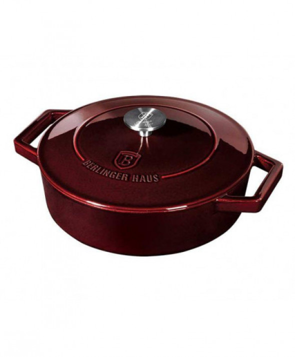 Garnek żeliwny 26 cm BERLINGER HAUS BH/6498 Burgundy Strong Mold Seria