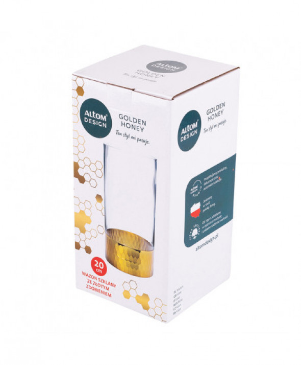 GOLDEN HONEY WAZON SZKLANY H-20 CM