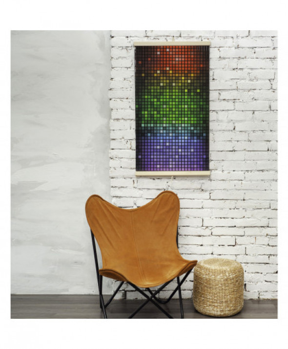 Grzejnik na podczerwień - giętki panel grzewczy 430W TRIO wzór 4 mozaika, wymiary 100x57cm