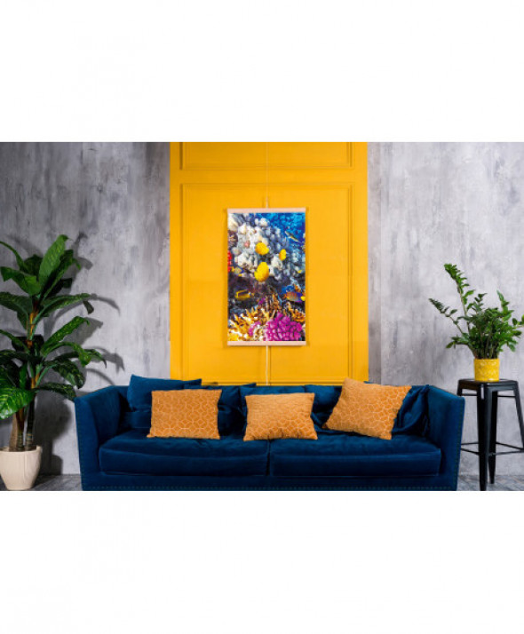 Grzejnik na podczerwień - giętki panel grzewczy 430W TRIO wzór 6 rafa koralowa, wymiary 100x57cm