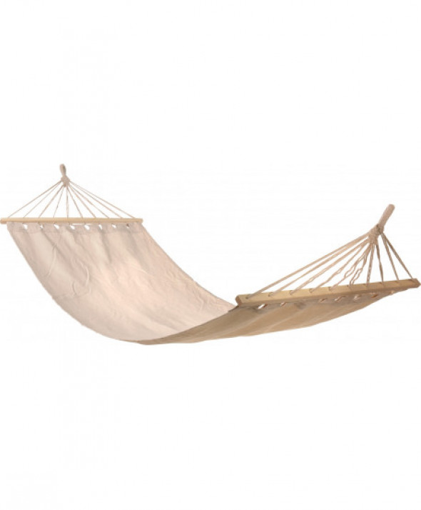 HAMAK 200X80CM ECRU W BARS