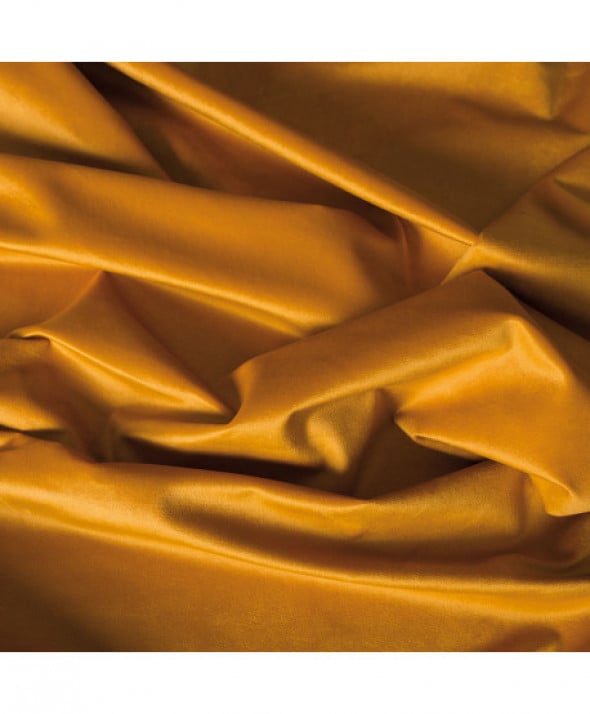HOLLAND VELVET Zasłona gotowa na przelotkach, szerokość 140 x wysokość 260cm, kolor 009 żółty musztardowy TD0002/ZGP/009/140260/