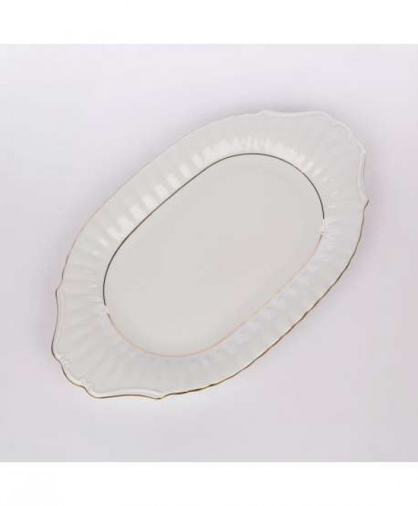 IWONA 014 ZŁOTY PASEK PÓŁMISEK OWALNY 33CM