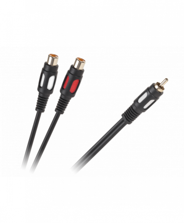Kabel 1RCA-2 gniazda RCA  25cm