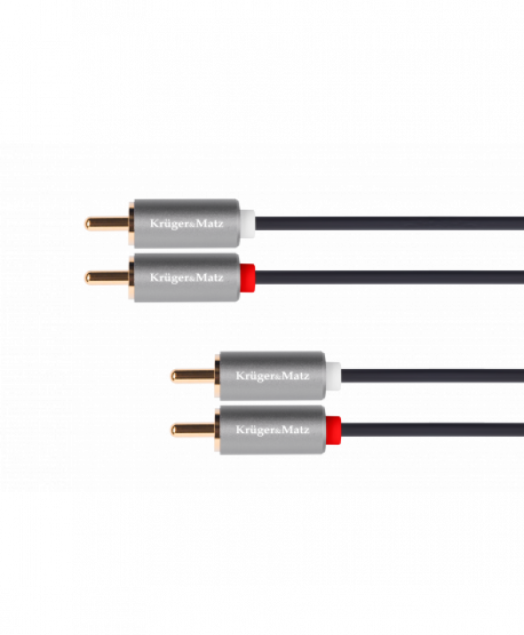Kabel 2RCA-2RCA 10m Kruger&Matz Basic