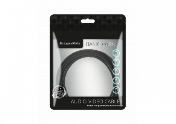 Kabel 2RCA-2RCA 1m Kruger&Matz Basic