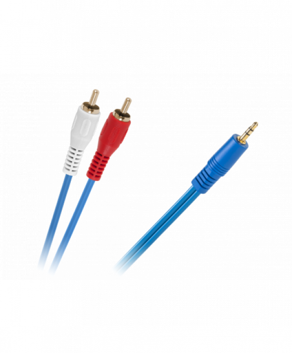 Kabel JACK 3,5-2 x RCA NIEB.4MM 5m