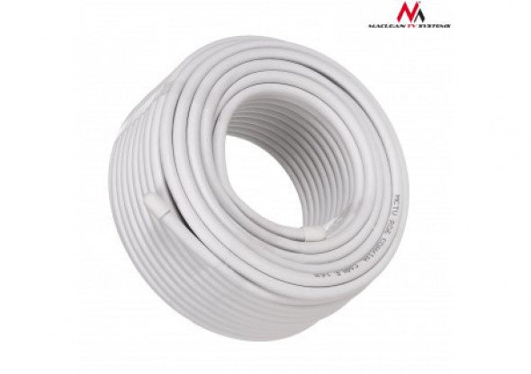 Kabel  koncentryczny Maclean  przewód  antenowy satelitarny 1.0CCS RG6 25M   MCTV-574