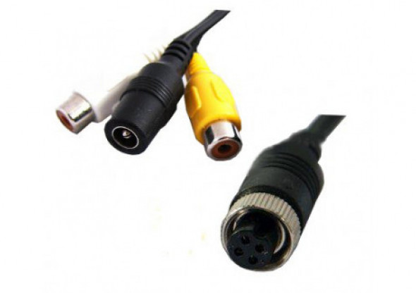 Kabel przejściówka ze złącza 4PIN na chinch... (NVOX 4PIN CHINCH)