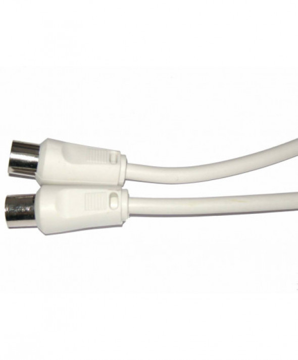 Kabel tv - video biały 15m