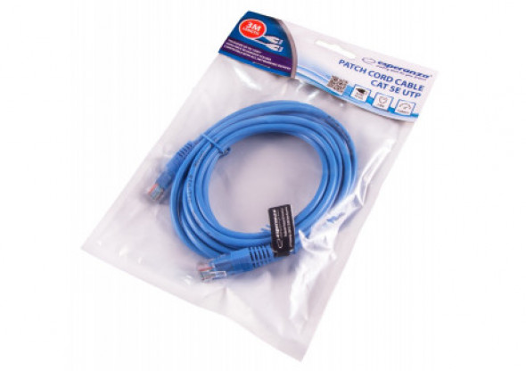 Kabel UTP CAT 5E patchcord 3m  szary Esperanza