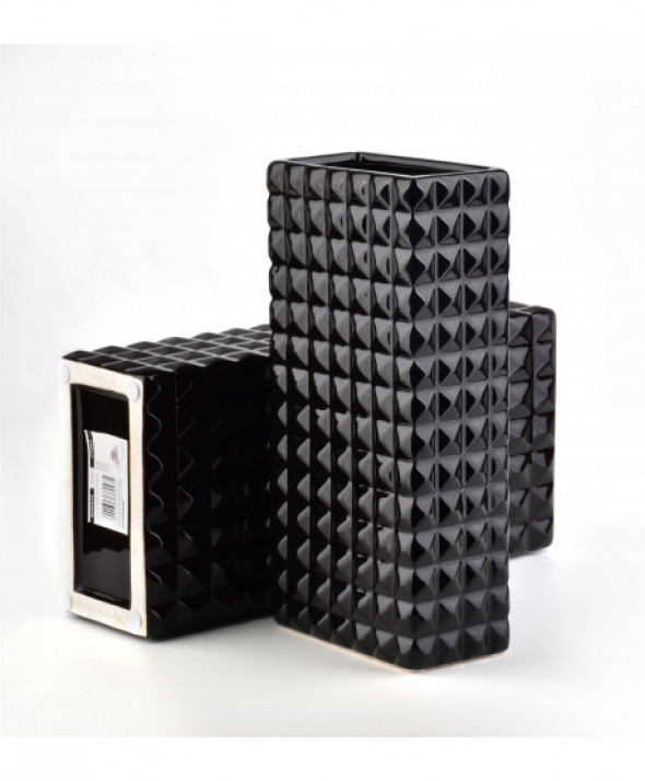 KALIANI BLACK Wazon 12x7xh25cm