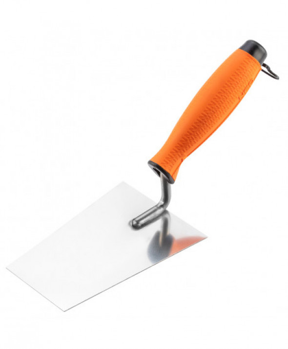 Kielnia sztukatorska trapezowa, 140 mm, uchwyt dwumateriałowy