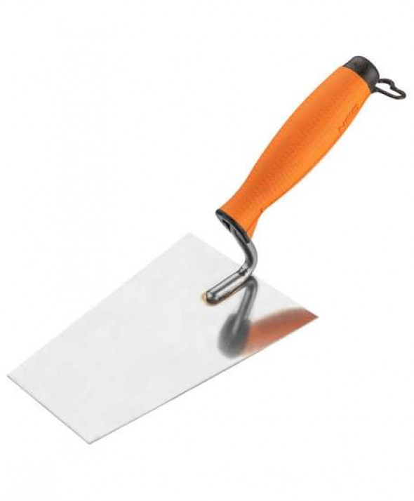 Kielnia sztukatorska trapezowa, 160 mm, uchwyt dwumateriałowy