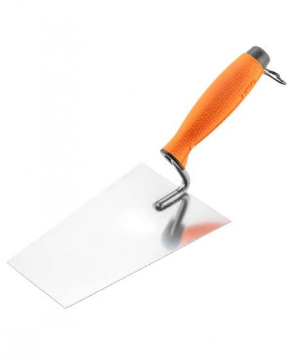 Kielnia sztukatorska trapezowa, 180 mm, uchwyt dwumateriałowy