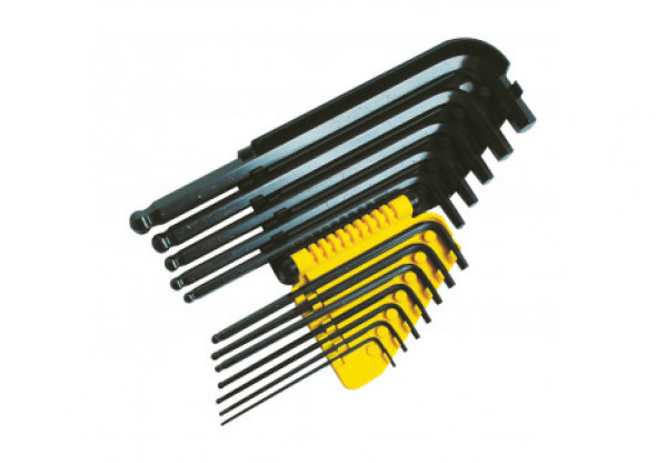 Klucz imbusowy kpl. 12szt (1/16"-3/8") zasobnik plast. [e]