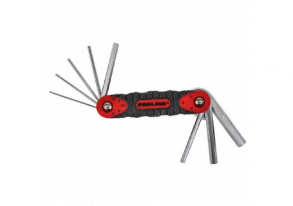 Klucze imbusowe hex CrV zestaw  7 elementów, 2-10mm, Proline