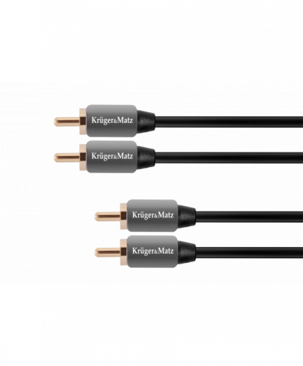 KM0306 Kabel 2RCA-2RCA 3.0m Kruger&Matz