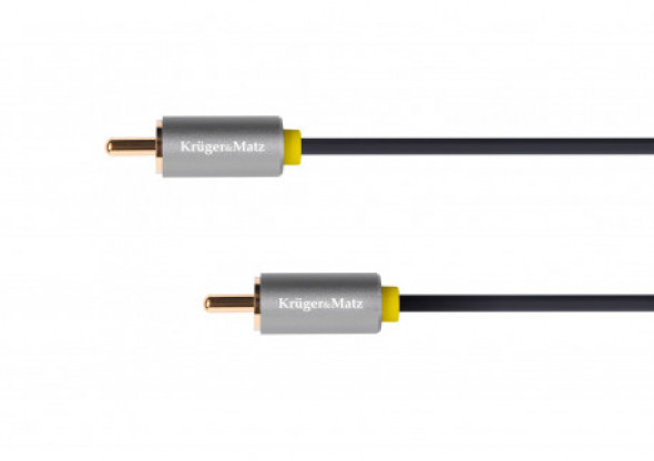 KM1201 Kabel 1 rca - 1 rca 1m  Kruger&Matz Basic