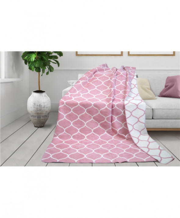 Koc Greno Glamour Coll. 150x200 Decor Pudrowy