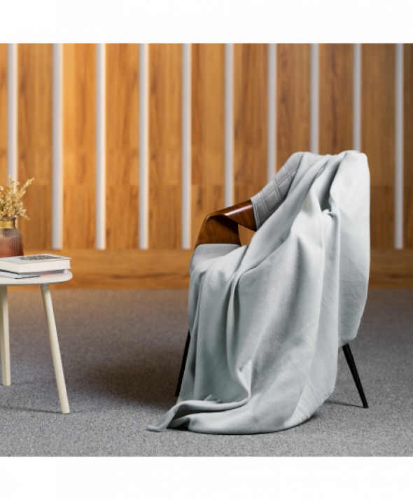 Koc polarowy 130x150 cm TEESA - szary