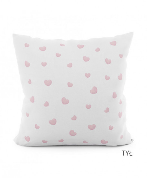 KOCHAM CIĘ Poszewka dekoracyjna VELVET, 40x40cm, kolor 002 różowy PWA004/POP/002/040040/1