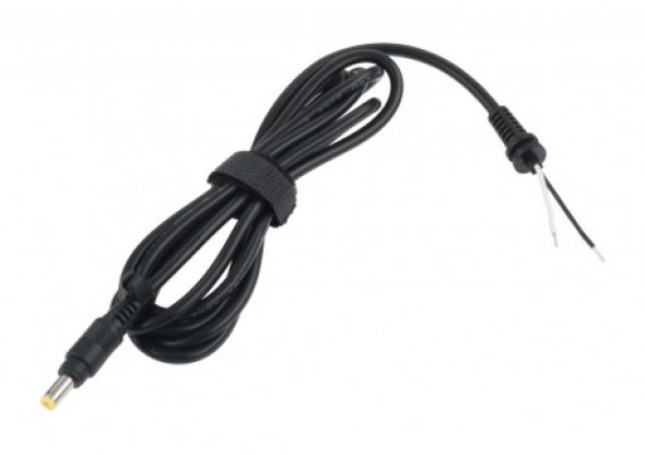 KOM0264 Wtyk 4,8/1,7 (18.5V/4.9A)  sieciowy z kablem do montażu Quer