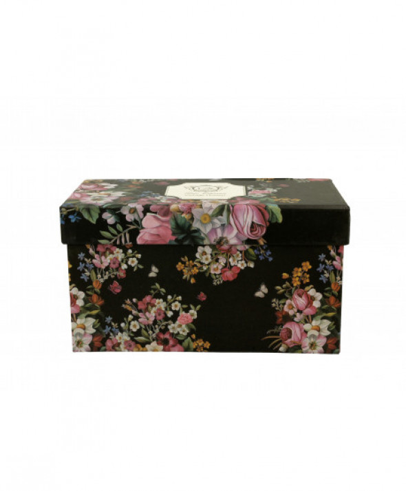 Komplet 2 kubki 380 ml VINTAGE FLOWERS BLACK