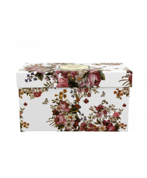Komplet 2 kubki 380 ml VINTAGE FLOWERS WHITE