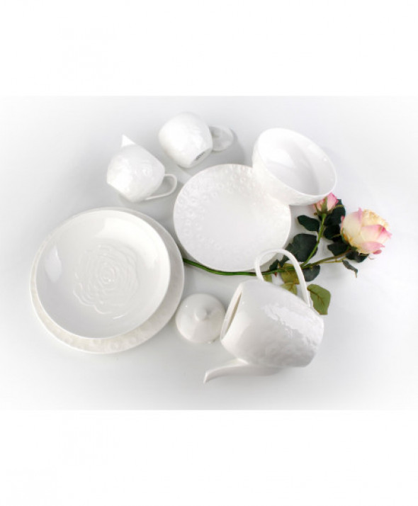 Komplet 2 Talerzy 21cm płytkich ROSE 2