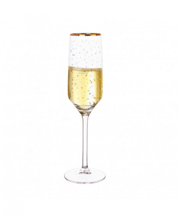 Komplet 4 kieliszków do szampana i wina musującego Rubin Star 220 ml