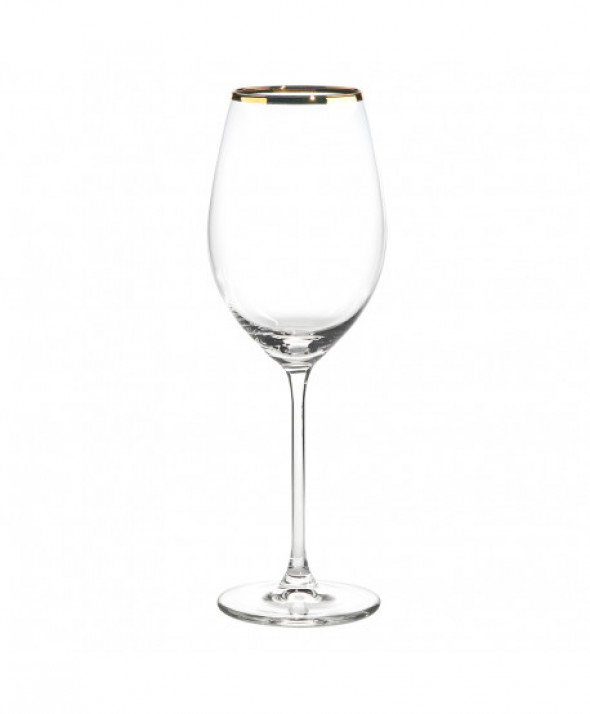 Komplet 6 Kieliszków do wina czerwonego Avangarda Gold 520 ml