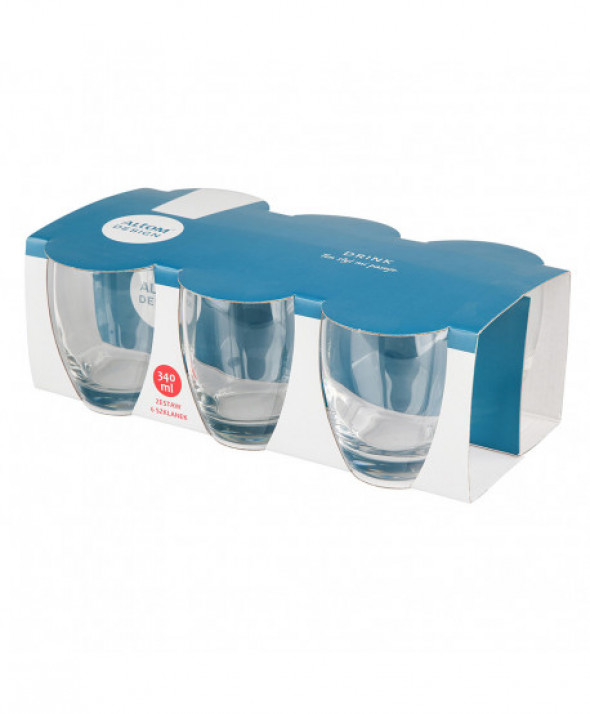 Komplet 6  szklanek do whisky Drink 340 ml