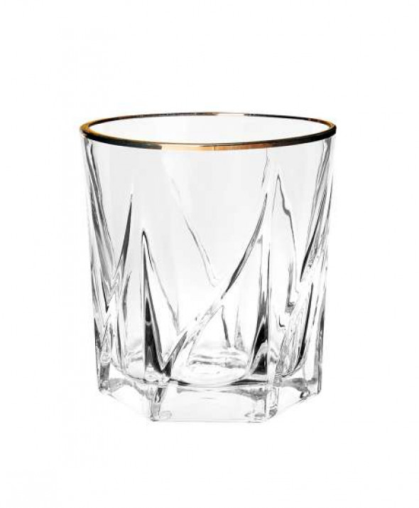 Komplet 6 szklanek do whisky Jack Gold 330 ml