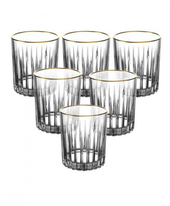 Komplet 6 szklanek do whisky / wody Venus Gold 310 ml