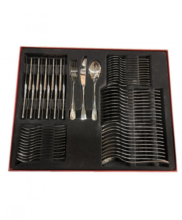 Komplet 60 szt sztućców w pudełku połysk 34P FLOW Gerlach