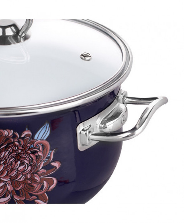 Komplet garnków emaliowanych Silesia Rybnik "Kate" Margo