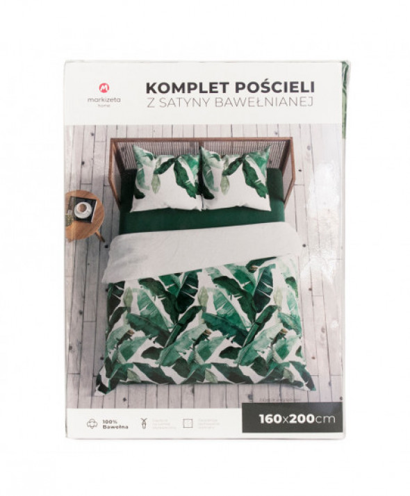 Komplet pościeli z satyny bawełnianej, 160x200cm BANANO