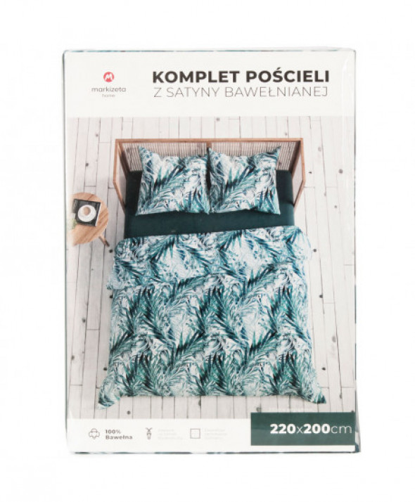 Komplet pościeli z satyny bawełnianej, 220x200cm LAURA
