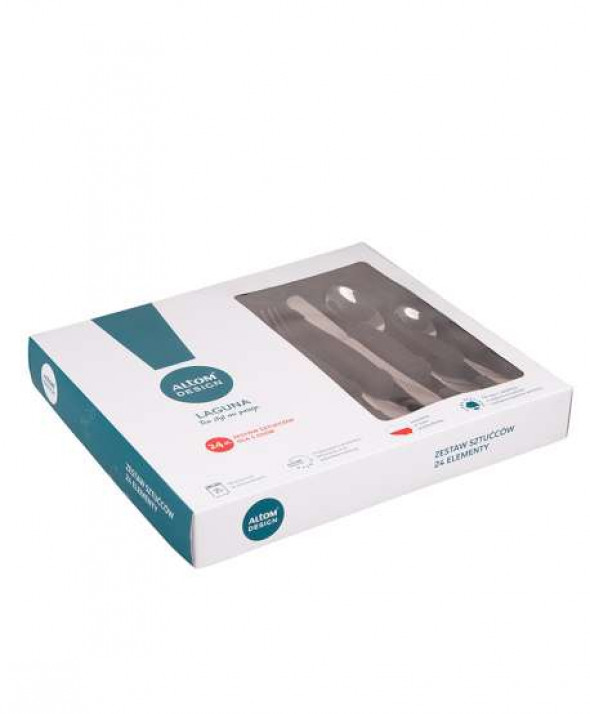 Komplet sztućców stołowych na 6 osób Laguna (24 elementy)