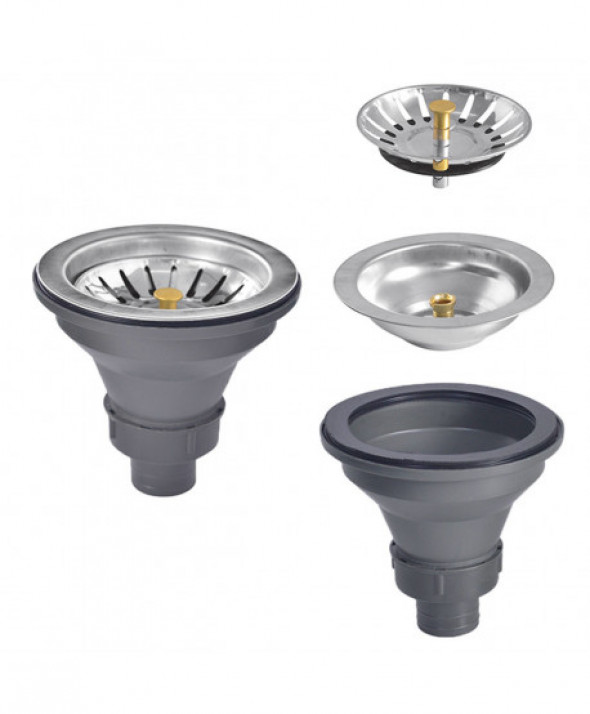 Korek do zlewu koszyk sitko czarny